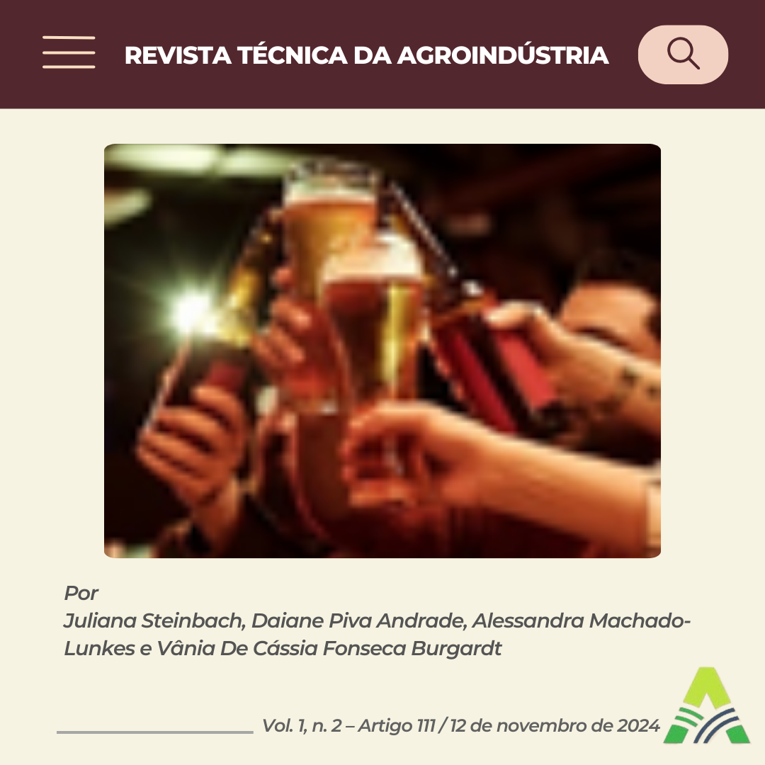 HÁBITOS DE CONSUMO DE CERVEJAS ARTESANAIS: uma visão geral para o segmento cervejeiro